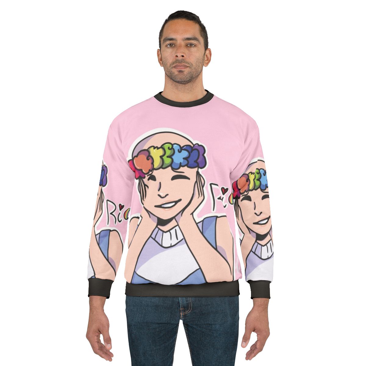 Summer Rio Sweatshirt with Colorful Rainbow Design