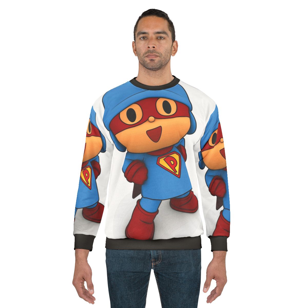 Super Best Friend Sweatshirt - Superhero Inspired Pocoyo Movie Themed Apparel