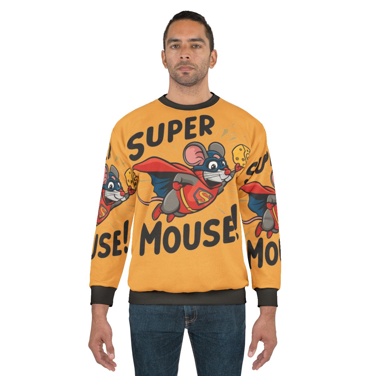Super Mouse Superhero Graphic Sweatshirt