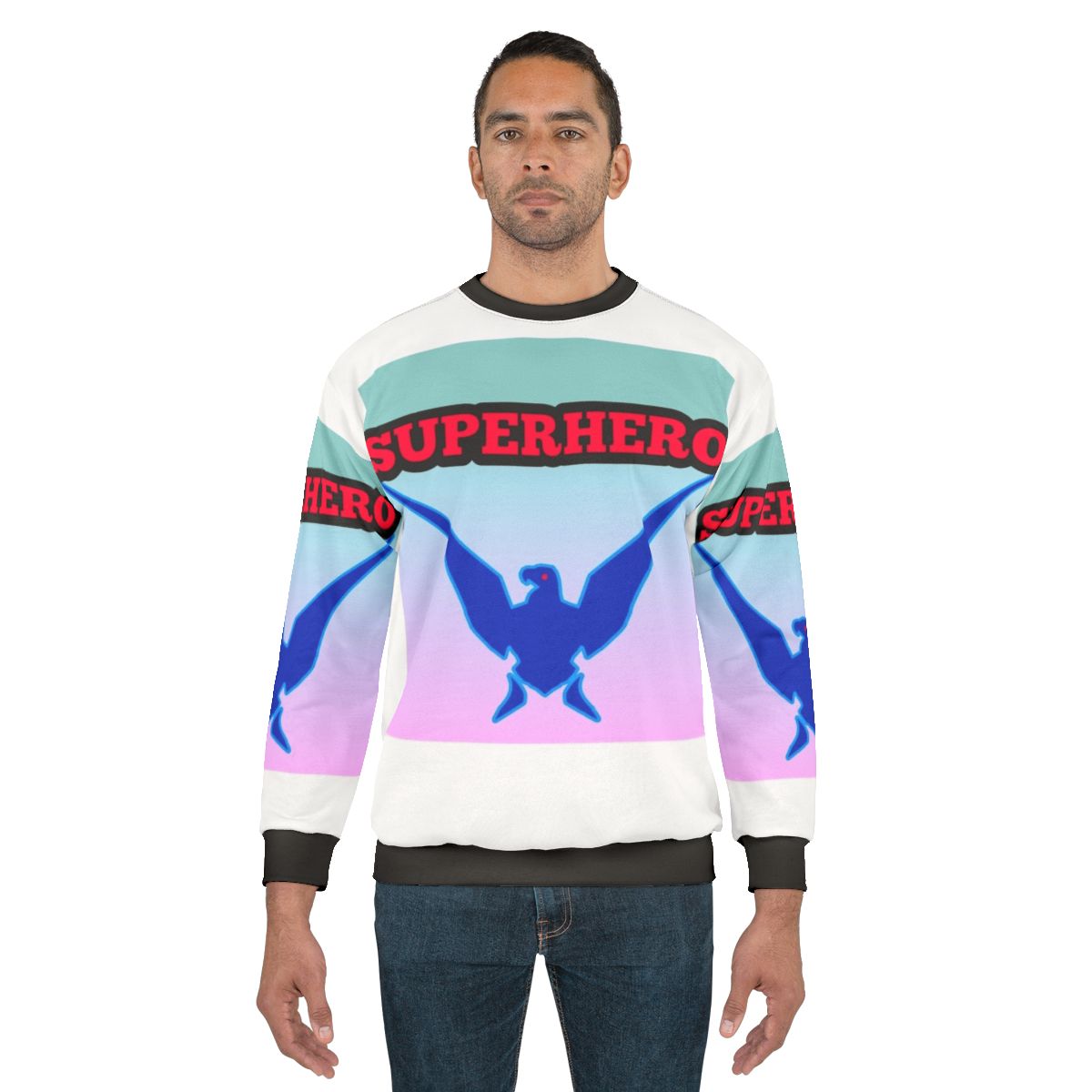 Superhero sweatshirt with eagle design