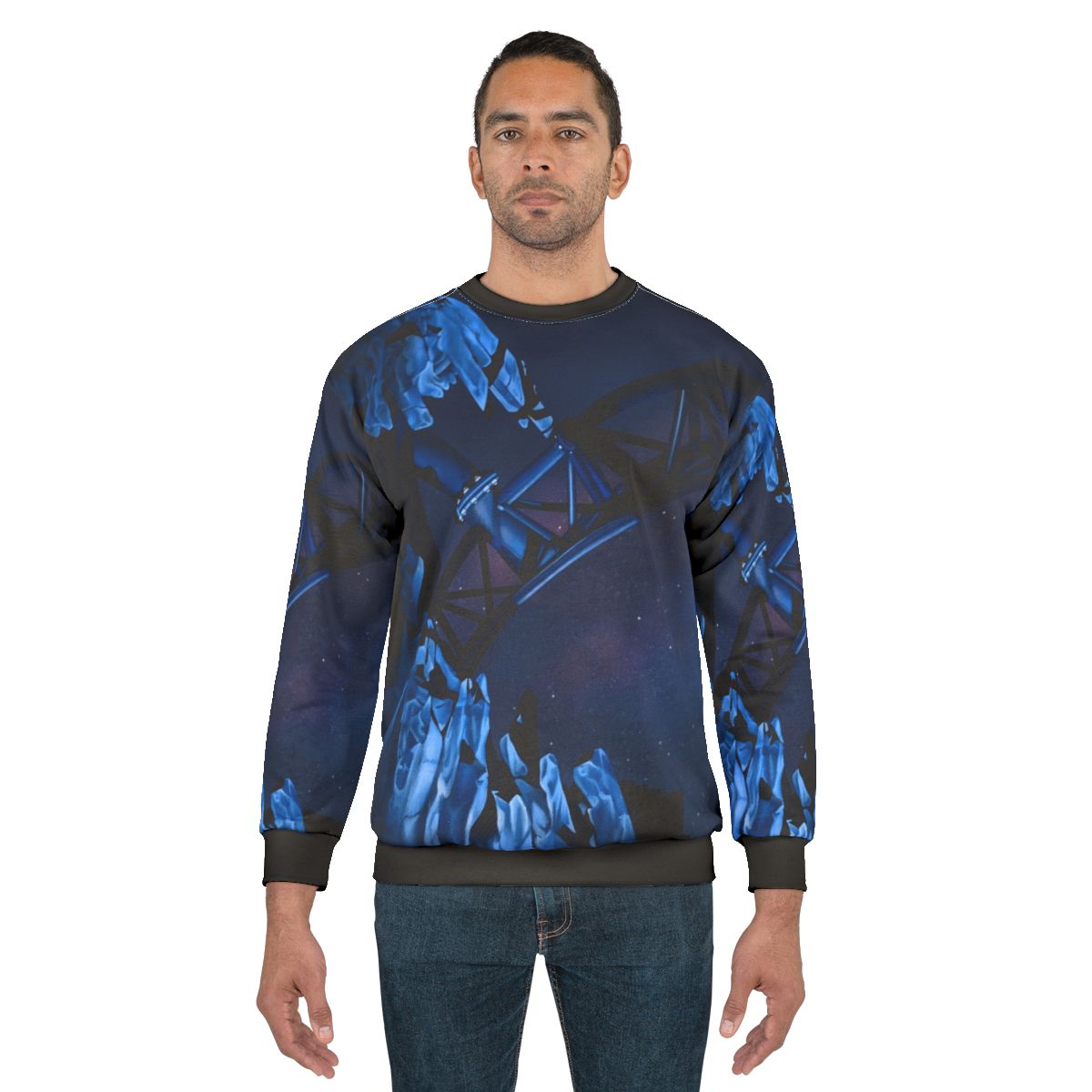 Taron Night Sky Phantasialand Roller Coaster Sweatshirt