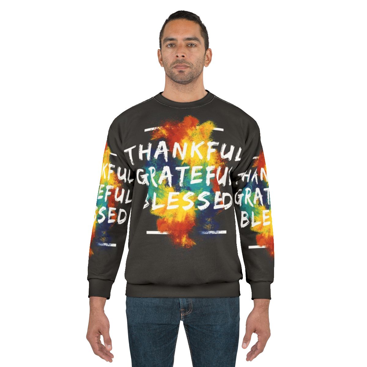 Thankful, Grateful, and Blessed Inspirational Sweatshirt