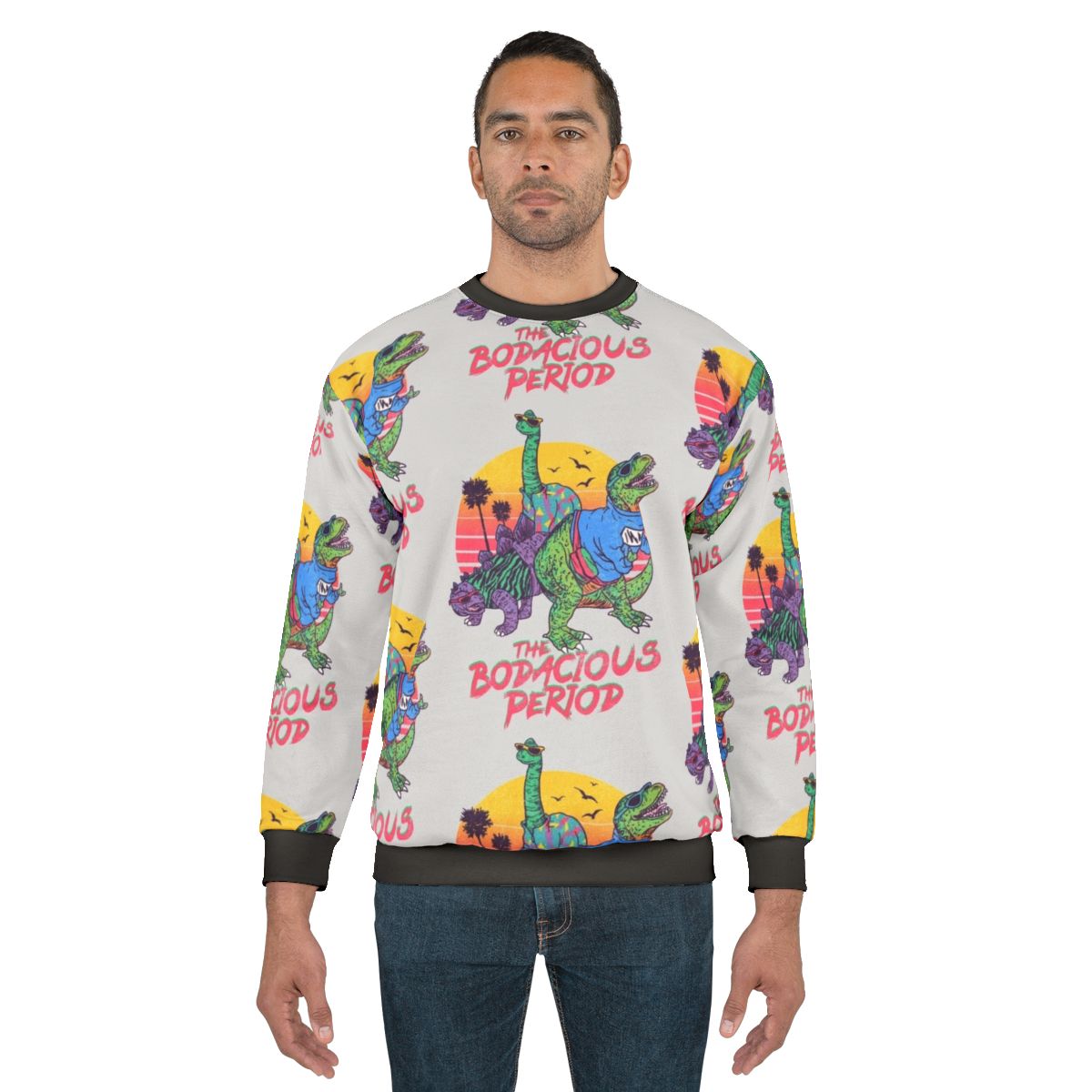 Retro '80s Dinosaur Period Sweatshirt