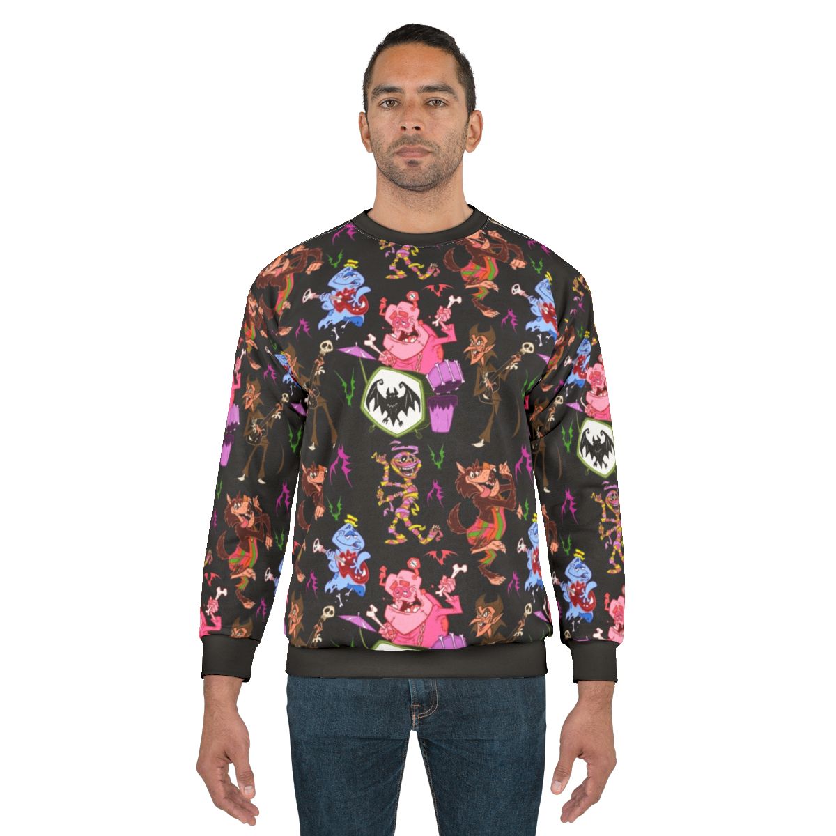 Cereal Monster Sweatshirt featuring Count Chocula, Frankenberry, Yummy Mummy, Boo Berry, and Fruit Brute