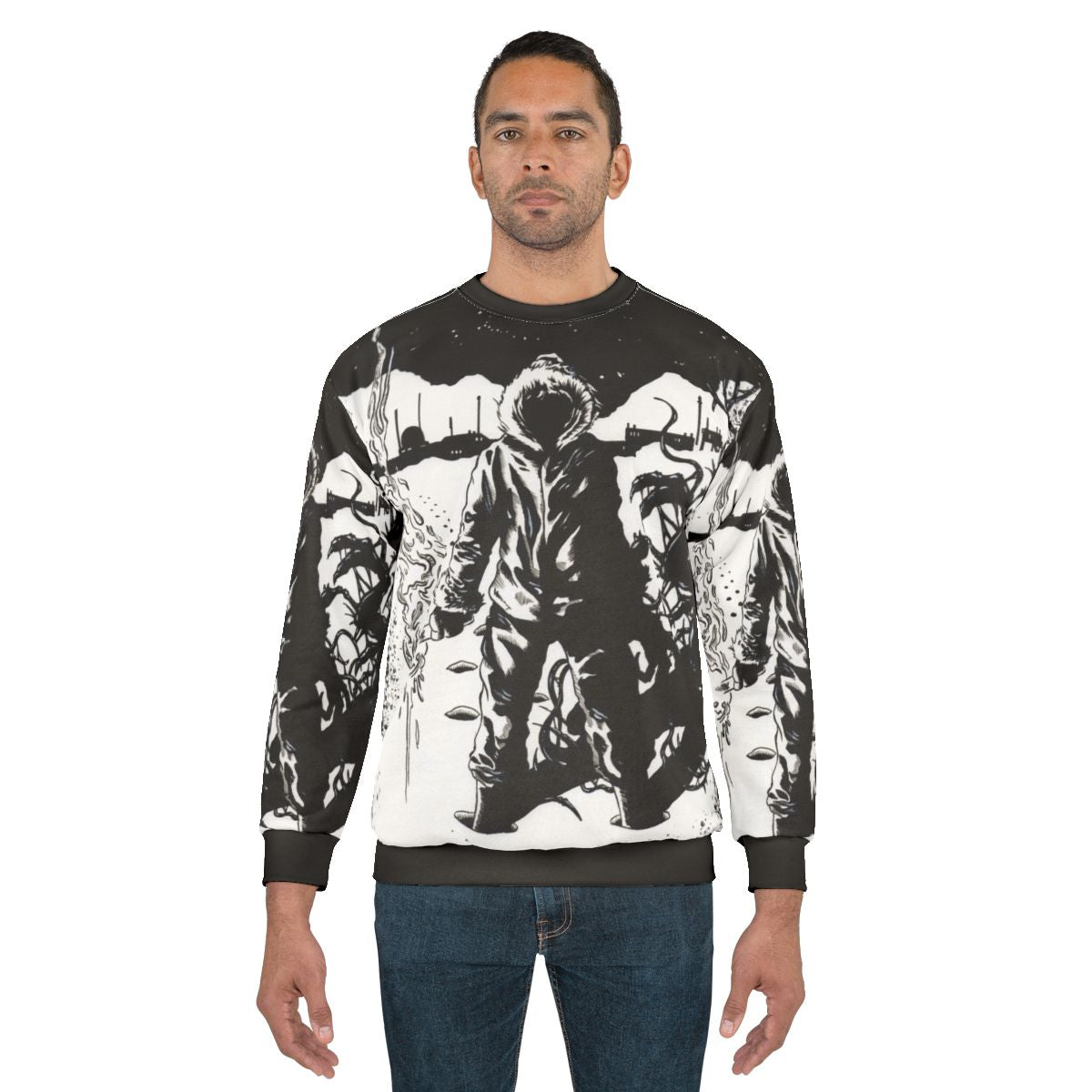 The Thing Sweatshirt featuring the iconic logo from the classic 80s horror movie