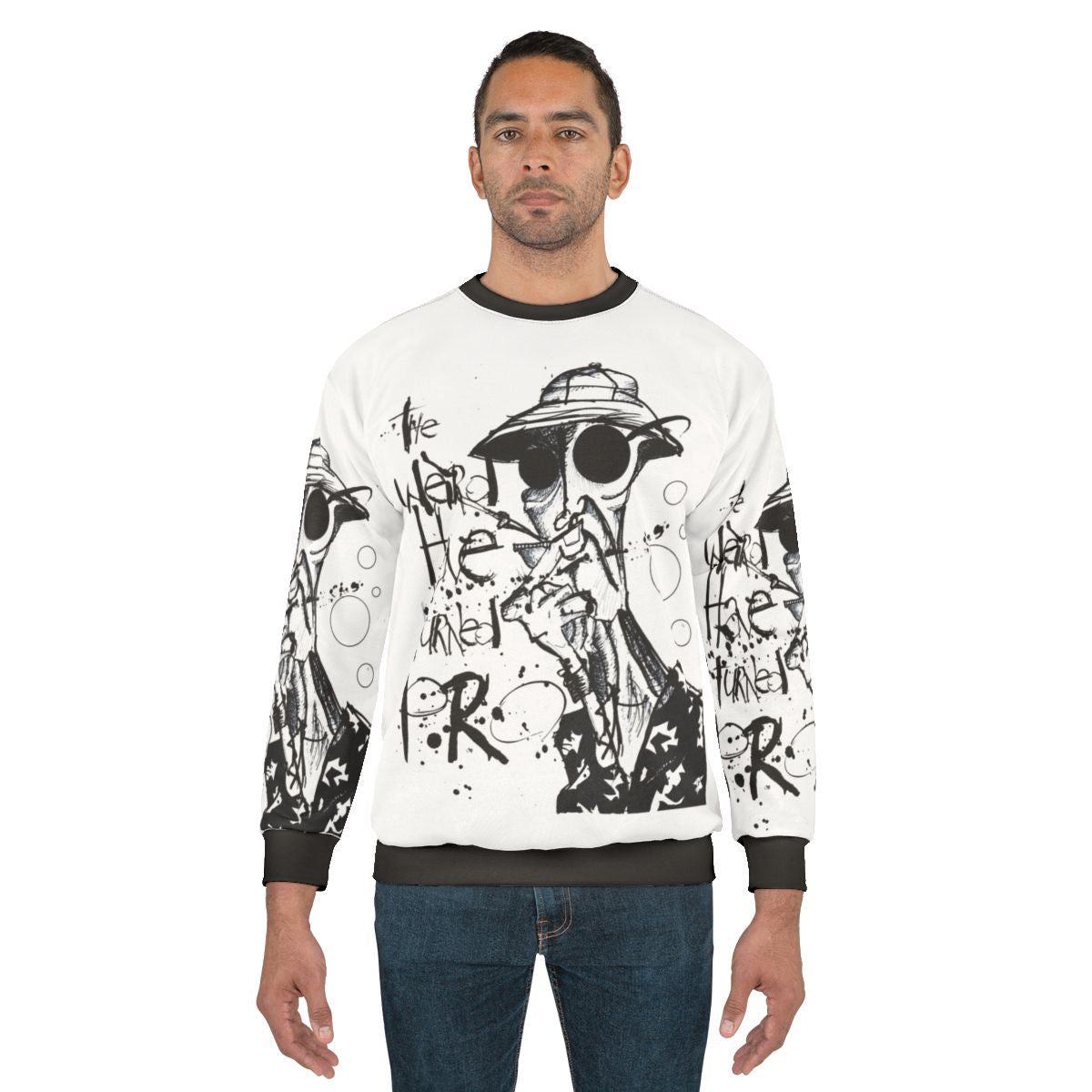 Weird Pro Sweatshirt with Hunter S. Thompson Gonzo Imagery