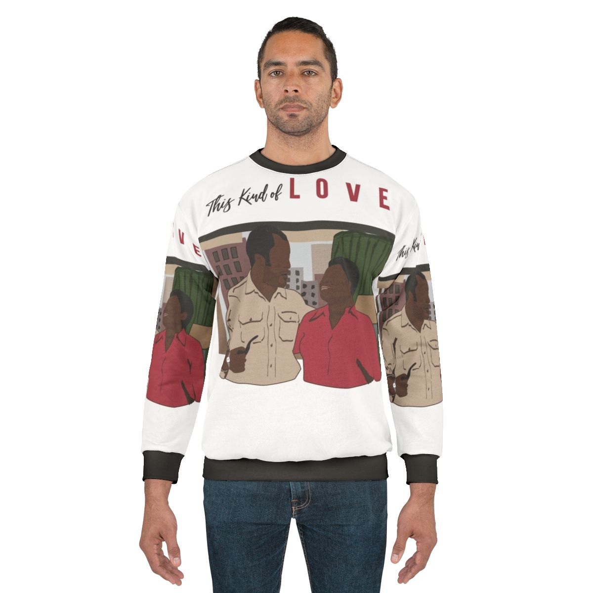 Florida and James Evans from the classic 90s sitcom "Good Times" on a minimalist sweatshirt design