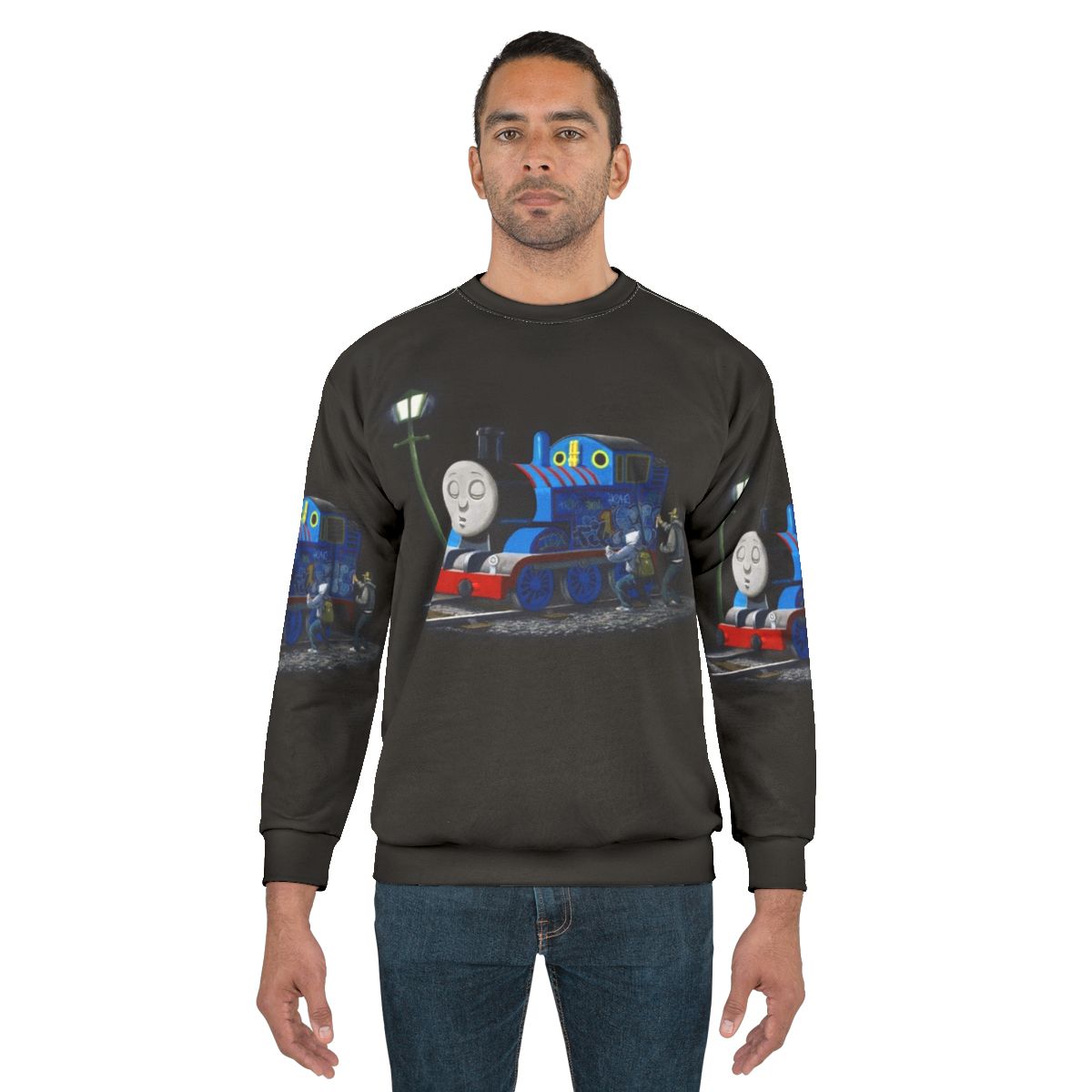 Banksy Graffiti Thomas Tank Engine Sweatshirt