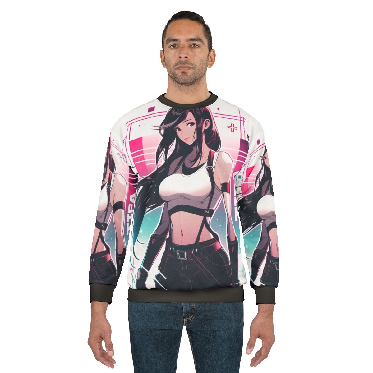 Tifa Lockhart Final Fantasy 7 Vaporwave Sweatshirt