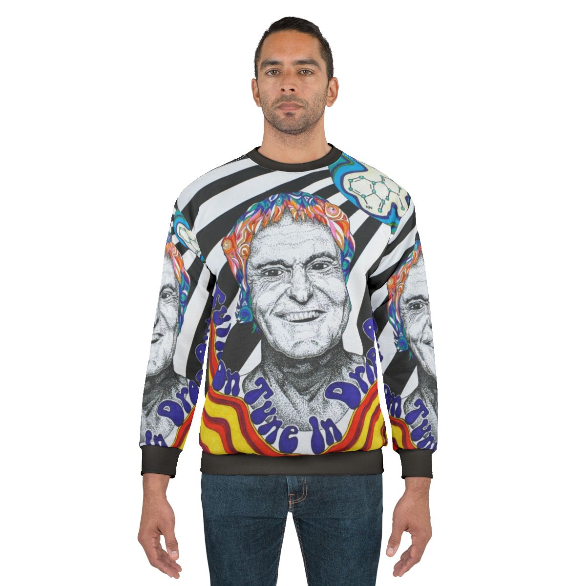 Retro Timothy Leary Psychedelic Sweatshirt