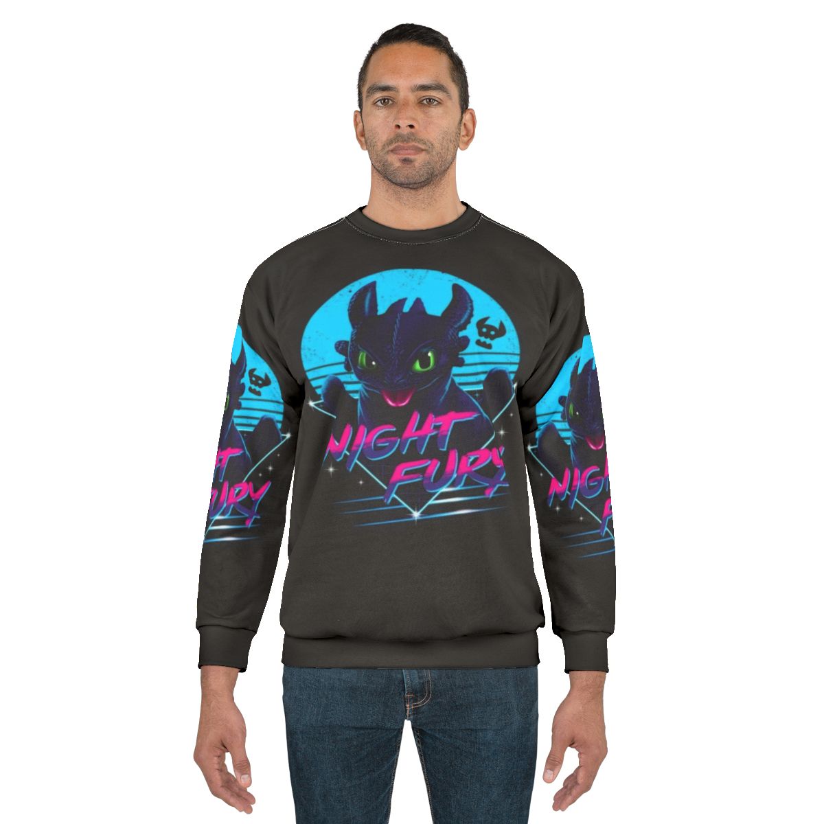 Toothless Night Fury Sweatshirt - HTTYD Inspired Galaxy Hoodie