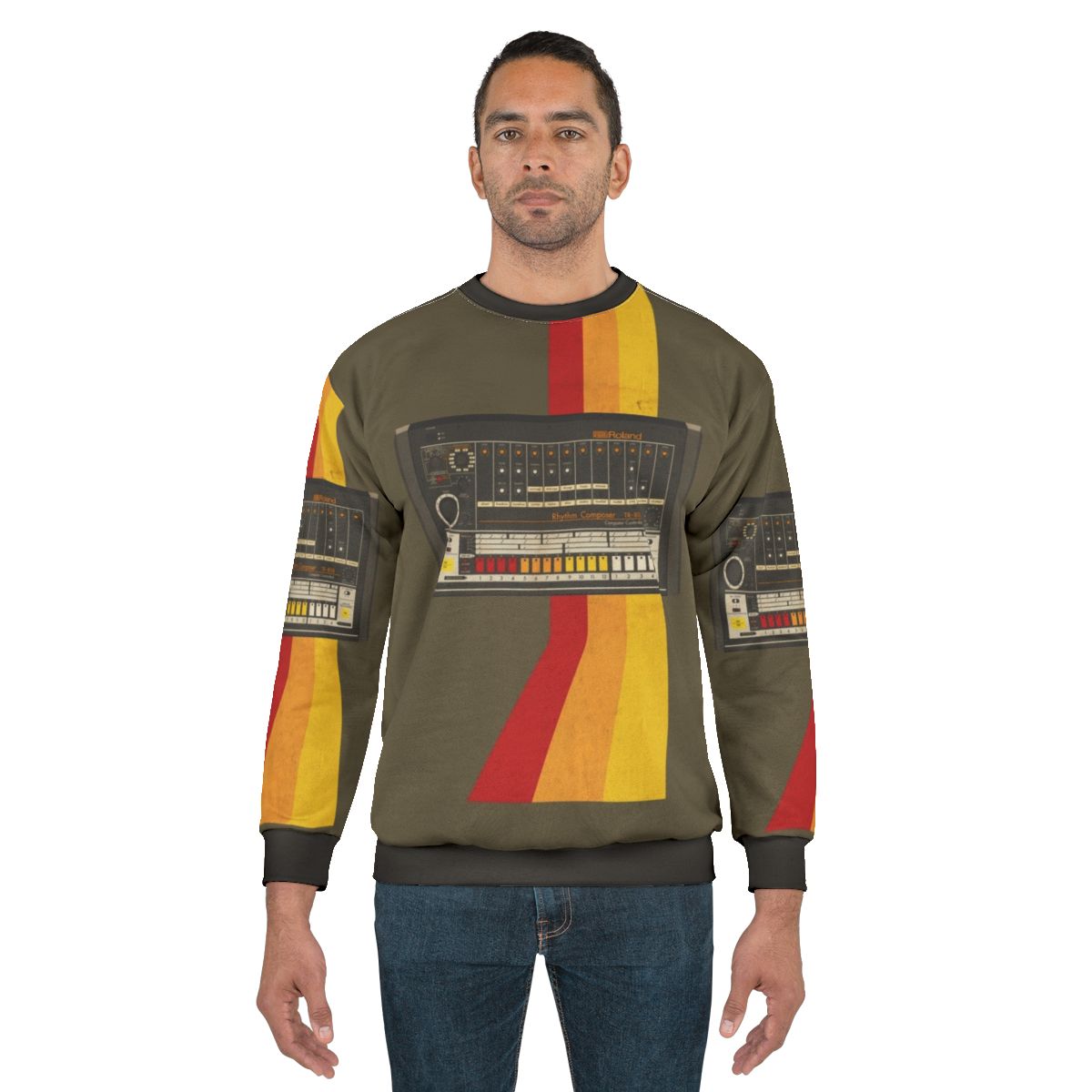 Retro TR-808 Drum Machine Sweatshirt
