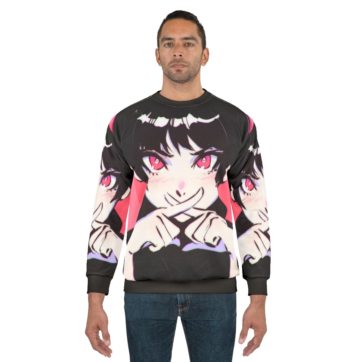 Tranced Batsu Sweatshirt - Cute Pink Anime Streetwear