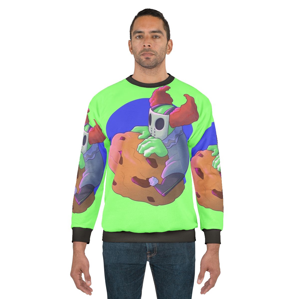 Tricky the Clown from Madness Combat and Friday Night Funkin' Meme Sweatshirt