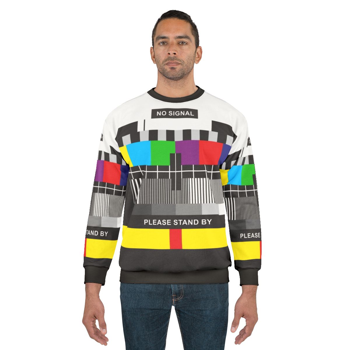 Retro 80s TV No Signal Sweatshirt