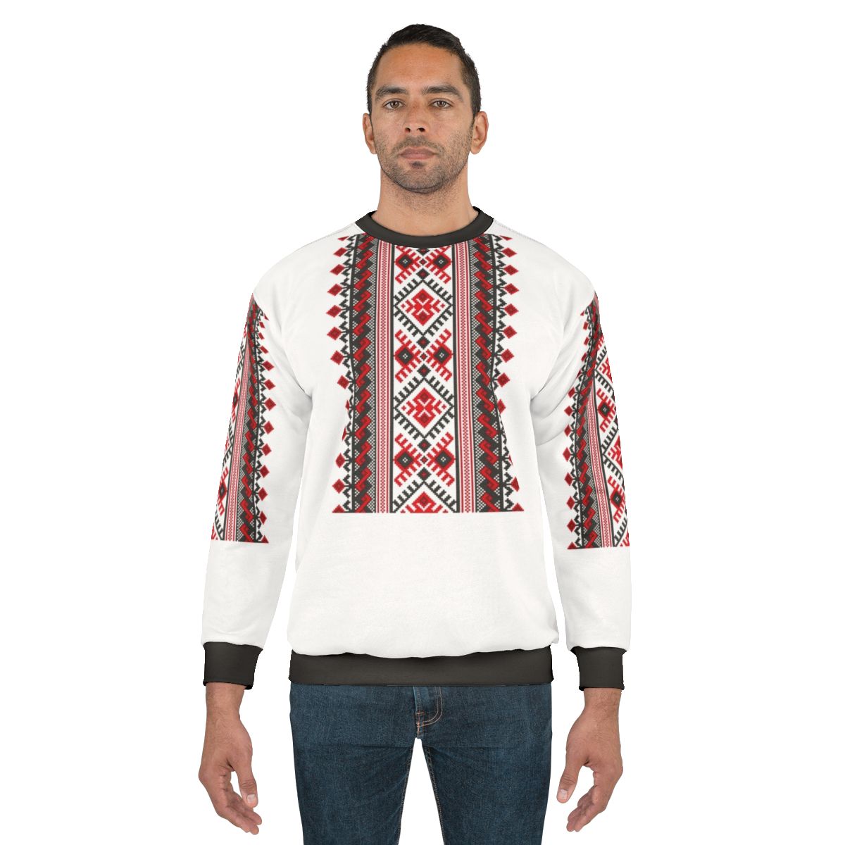Ukrainian Vyshyvanka Embroidery Sweatshirt