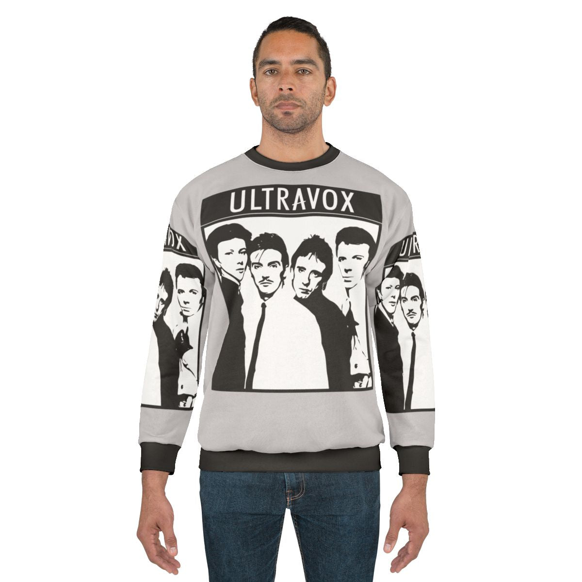 Ultravox Sweatshirt featuring the iconic 80s synth-pop band logo
