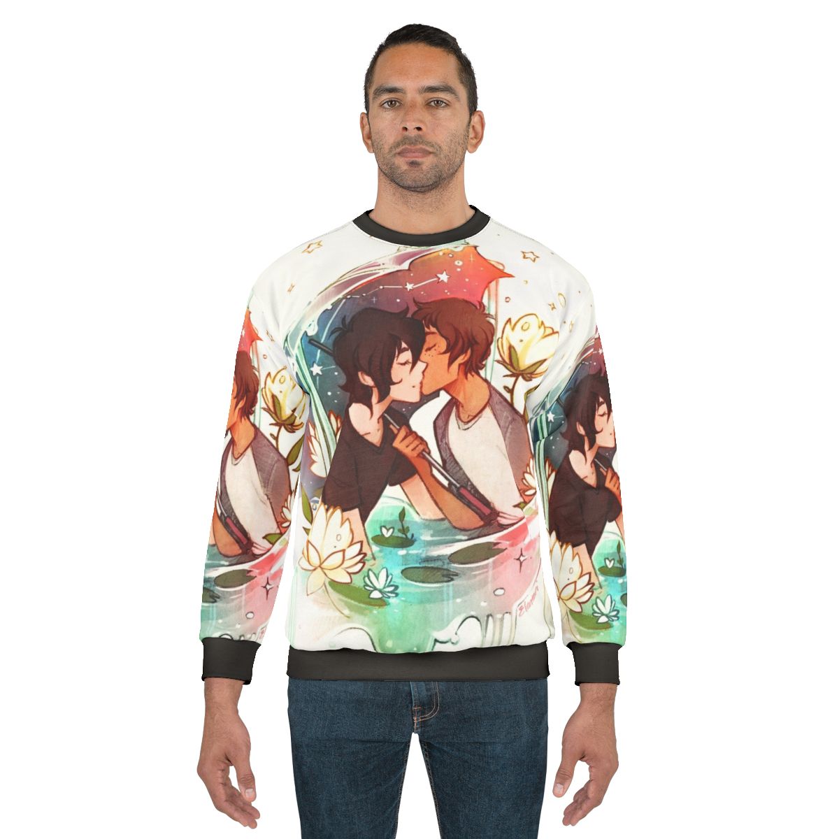 Under the Stars Sweatshirt featuring a galaxy design