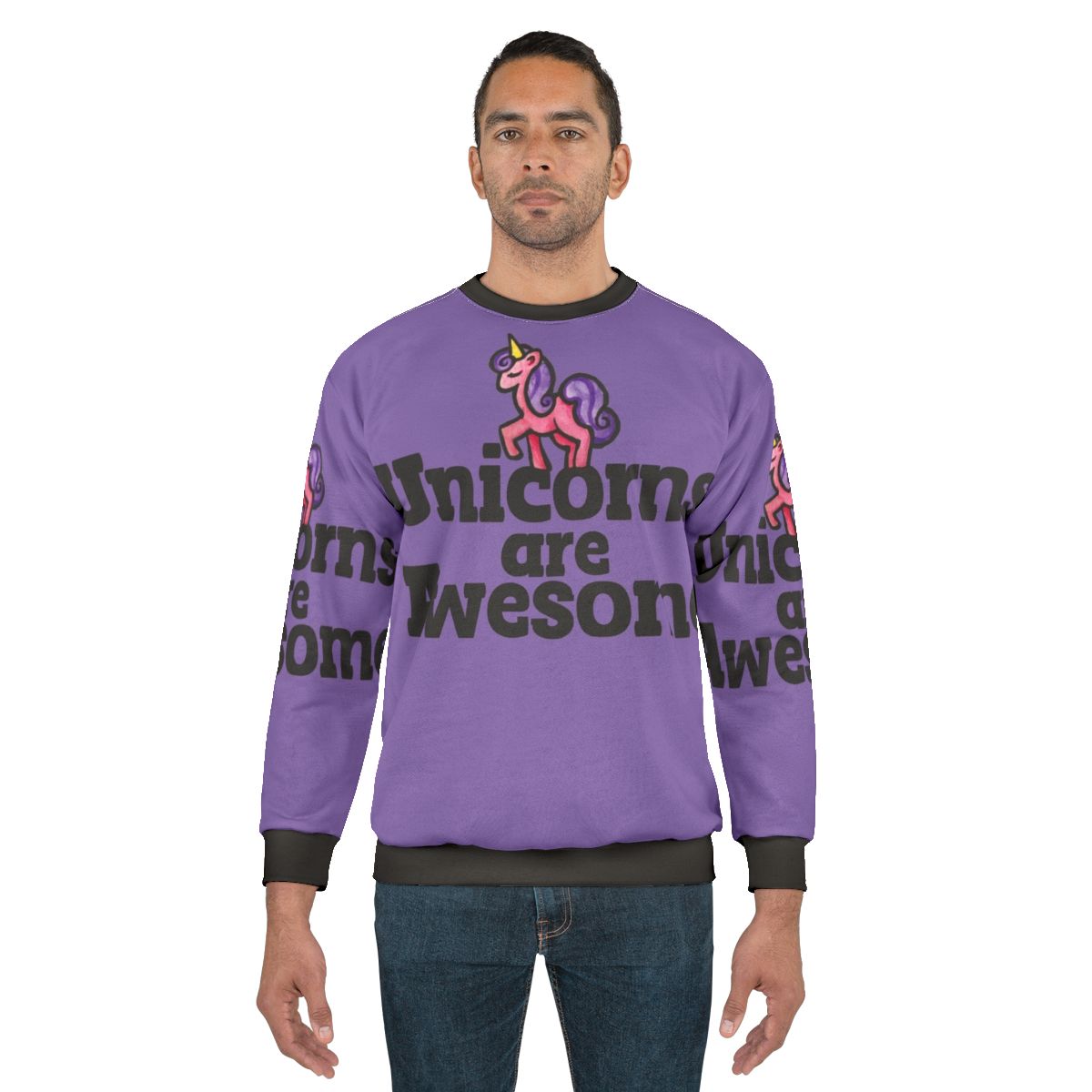 Unicorns Are Awesome Pink Sweatshirt