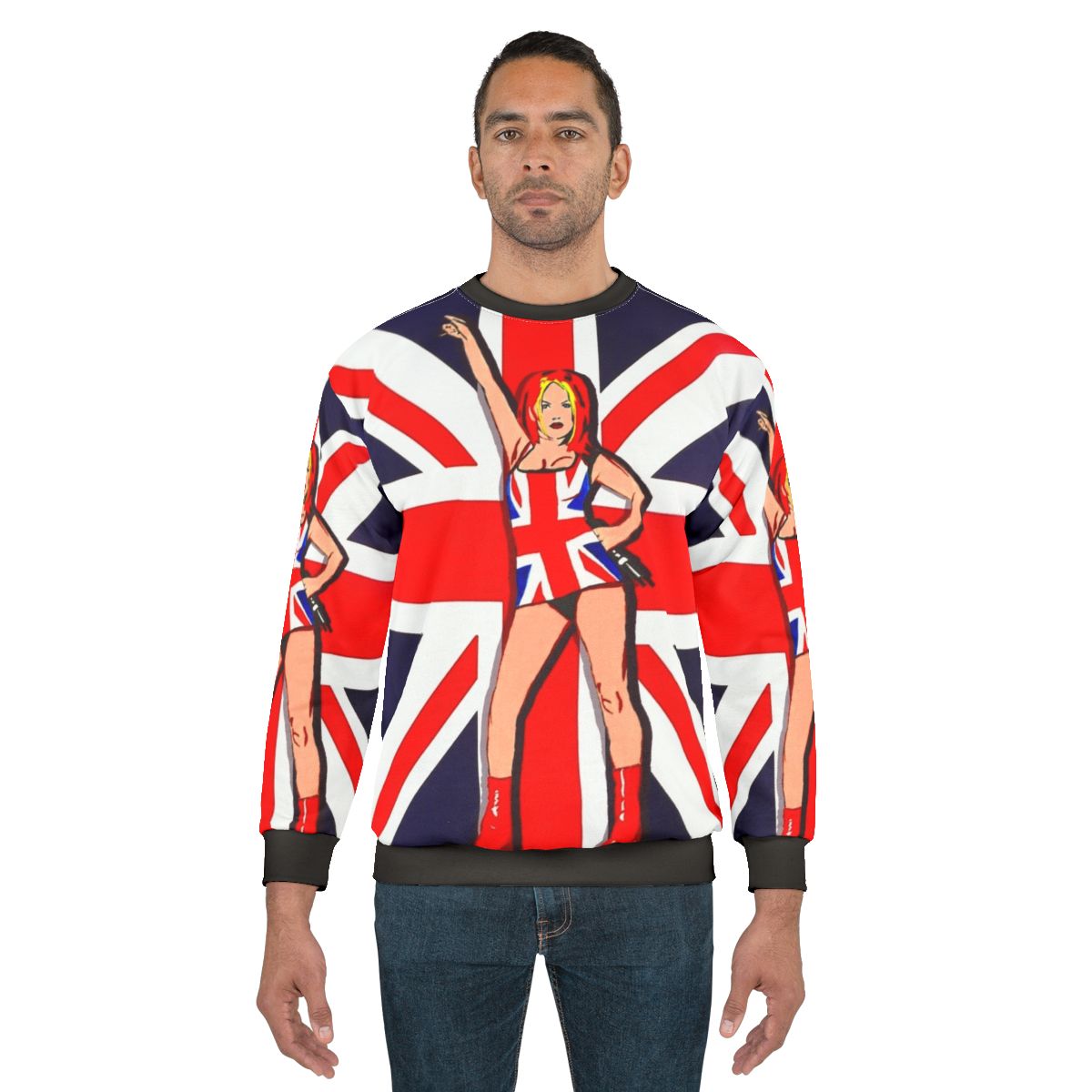 Union Jack sweatshirt with British flag design