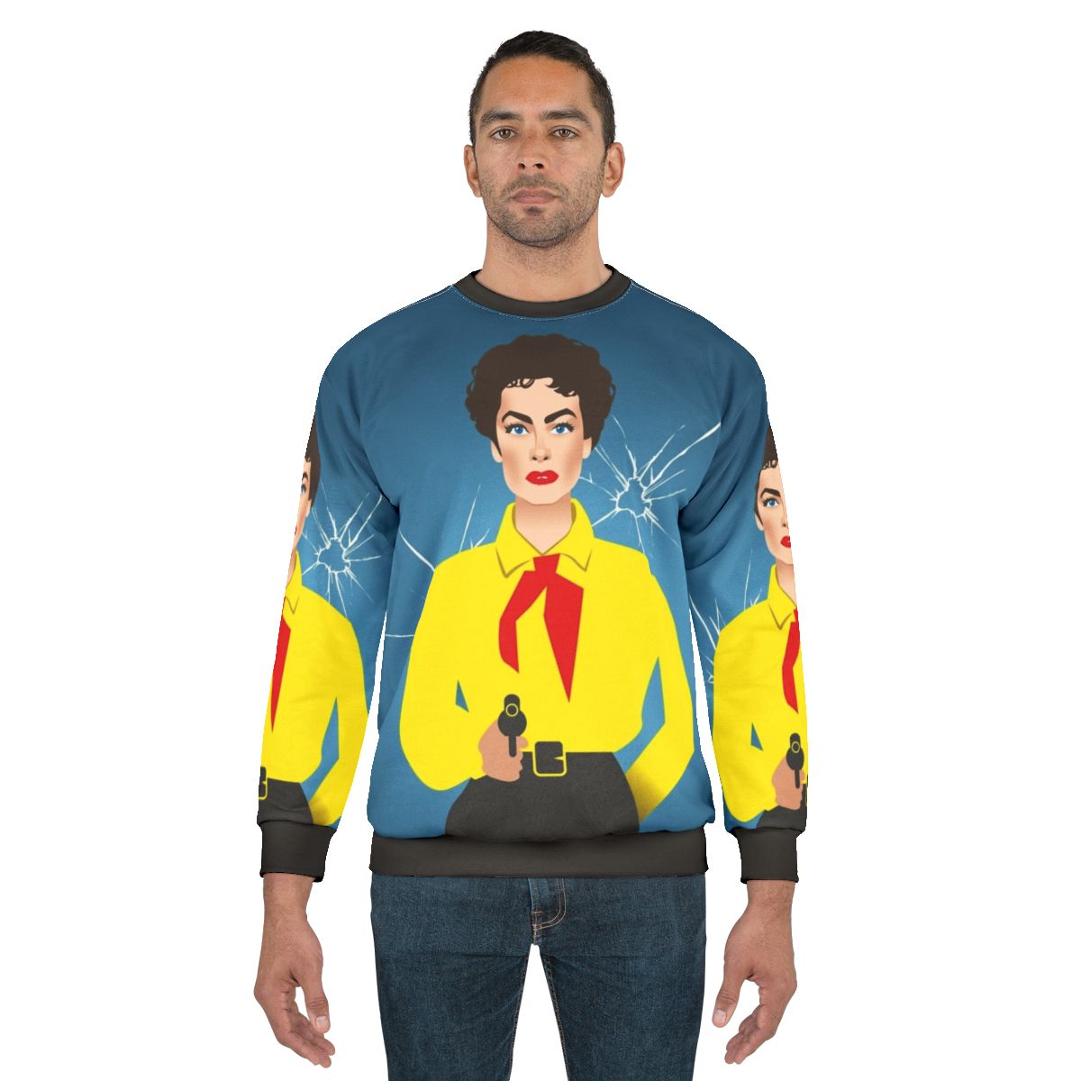 Vienna sweatshirt featuring vintage Hollywood diva style and Alejandro Mogolloart