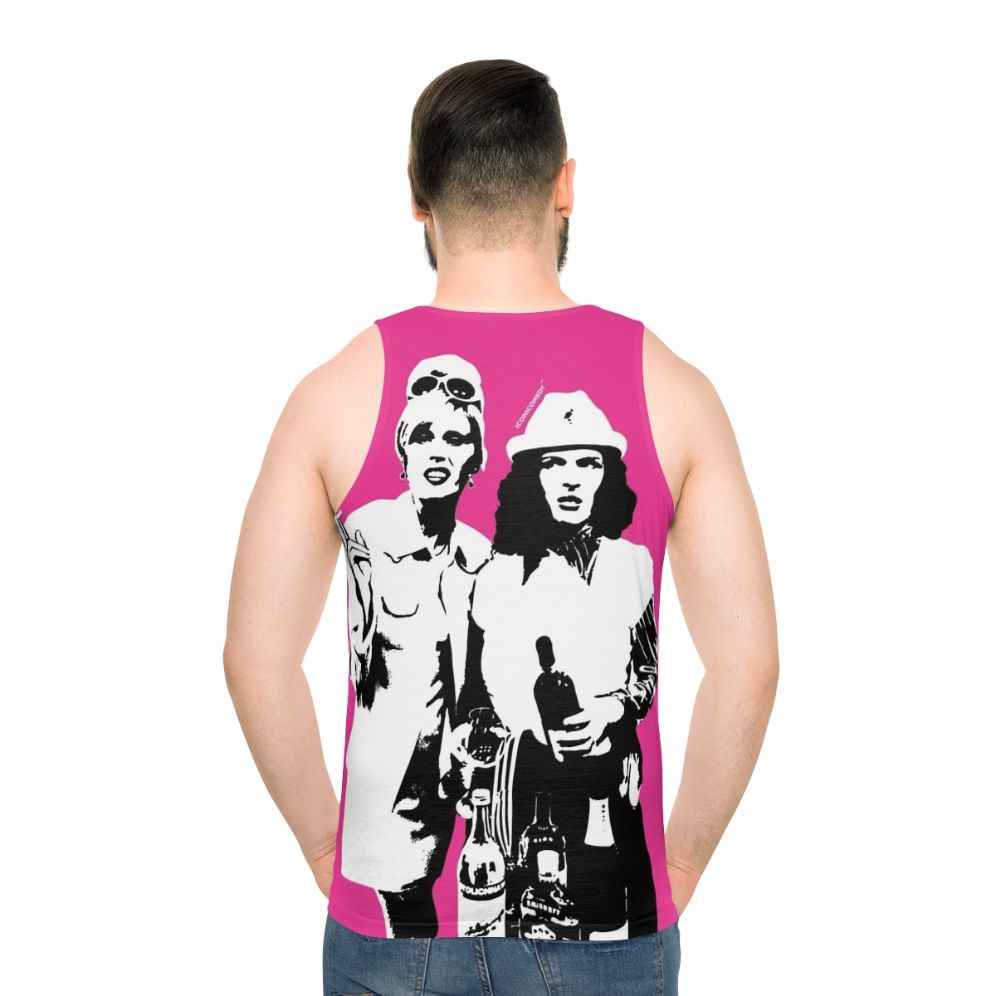 Unisex "Ab Fab" tank top featuring iconic characters Edina and Patsy