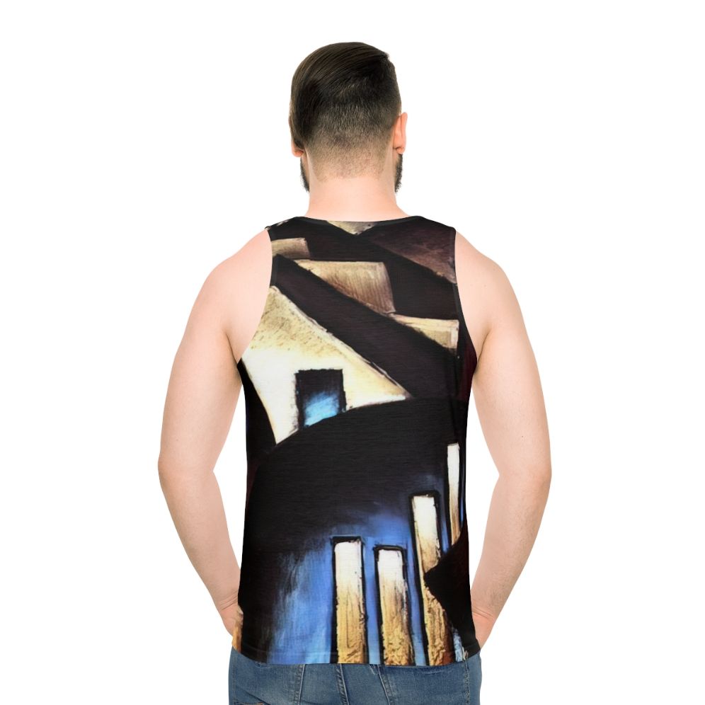 Abstract nature-inspired unisex tank top