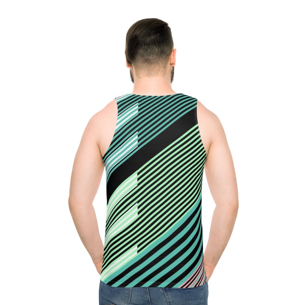 Abstract Stripes Tropical Unisex Tank Top