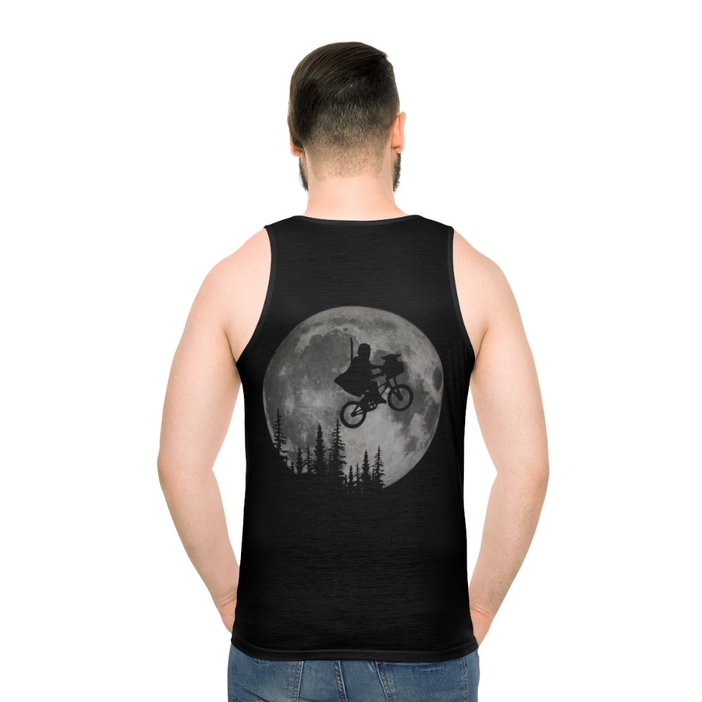 Across The Moon With The Child Unisex Tank Top featuring ET the Extra Terrestrial