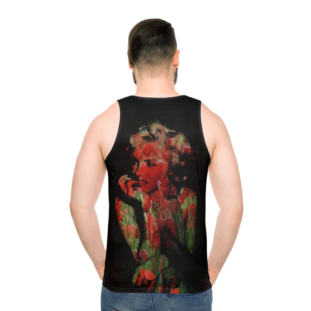 Addiction Calling Unisex Tank Top featuring pop culture abstract art with neon colors
