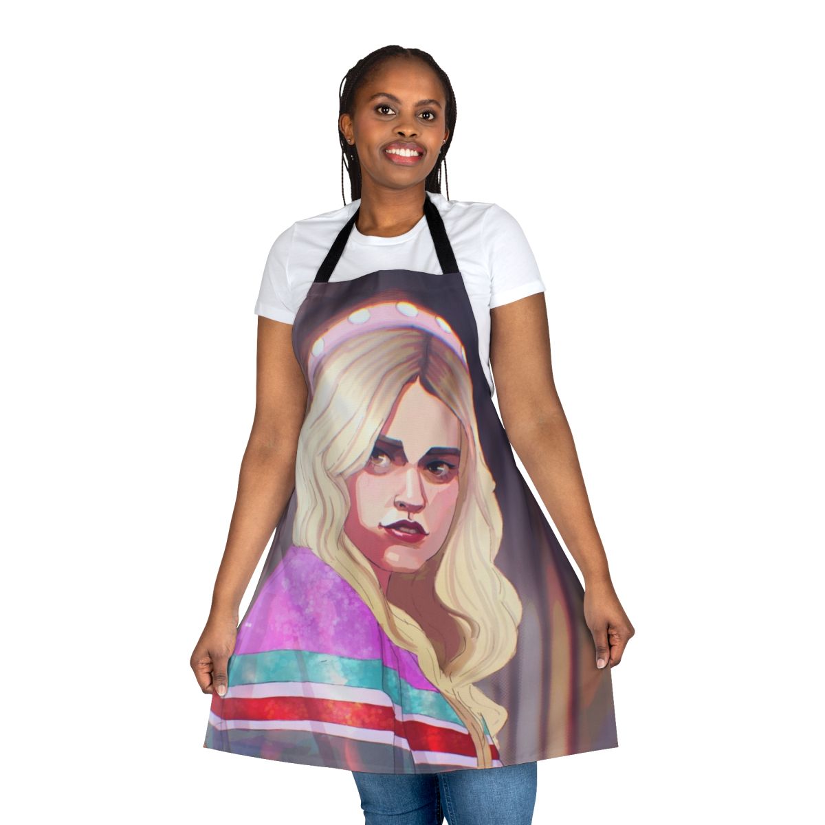 Aimee Gibbs inspired Sex Education Netflix fan art apron