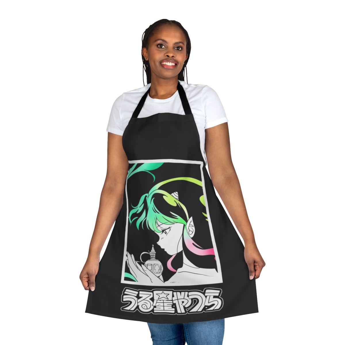 Anime and manga-inspired apron featuring Lamu from Urusei Yatsura