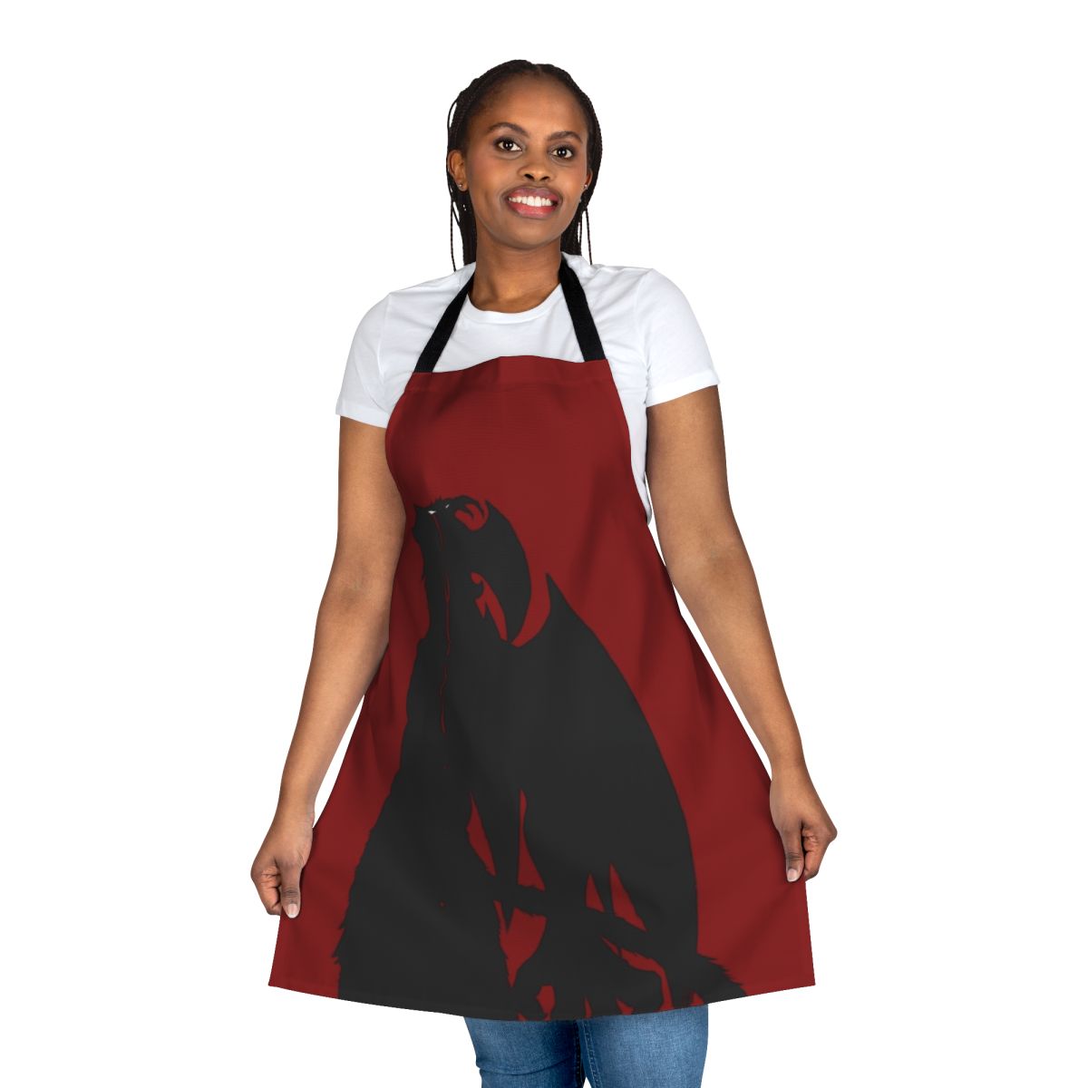 Devilman Crybaby inspired apron with character graphics