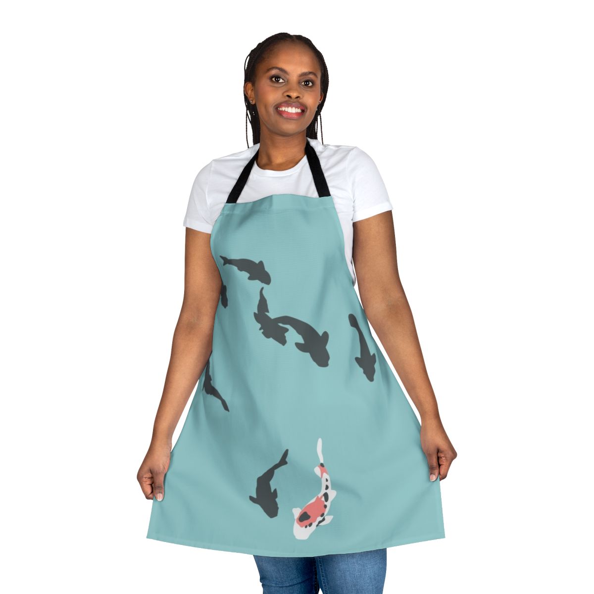 Koi fish themed apron inspired by the anime "A Silent Voice"