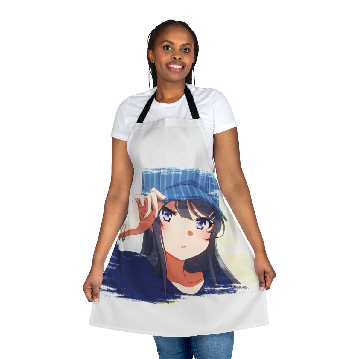 Apron featuring the character Mai Sakurajima from the anime Seishun Buta Yaro