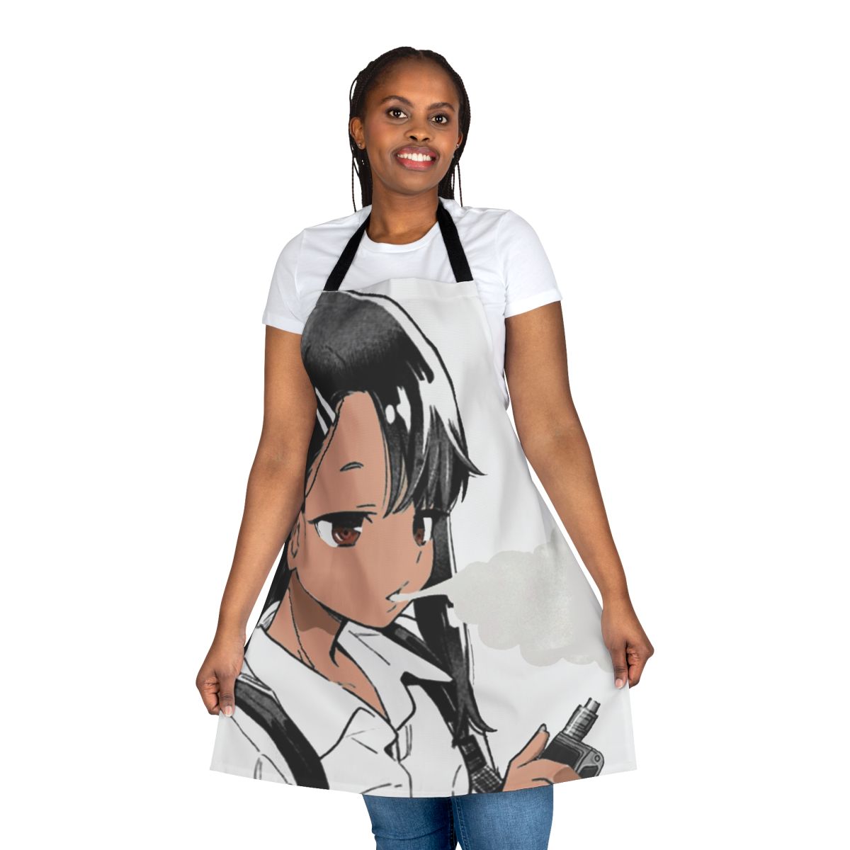 Stylish anime-inspired vaping apron featuring the character Nagatoro from the popular manga series.