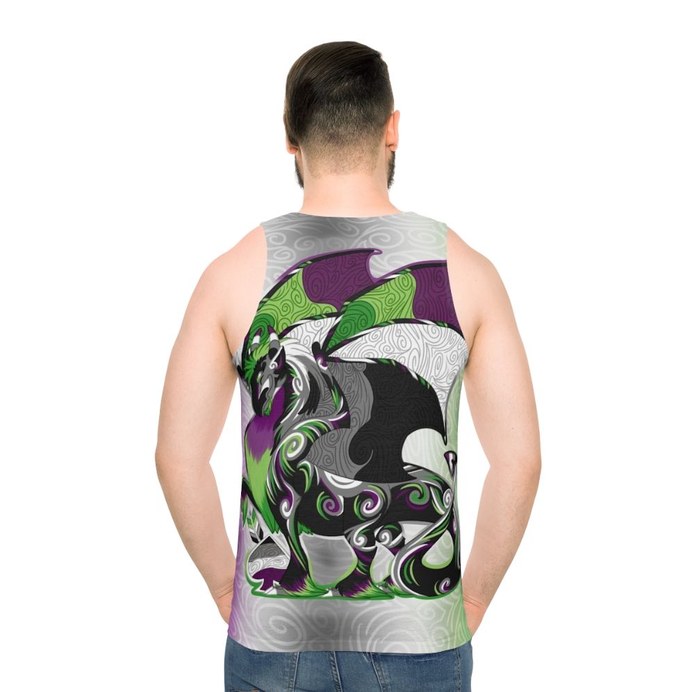 Aro Ace Pride Dragon Unisex Tank Top