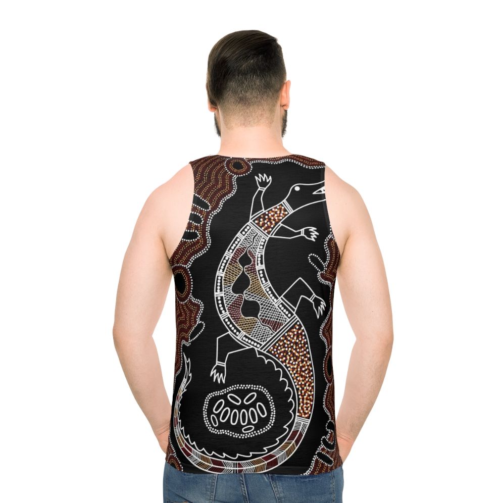 Authentic Aboriginal Art Crocodile Unisex Tank Top