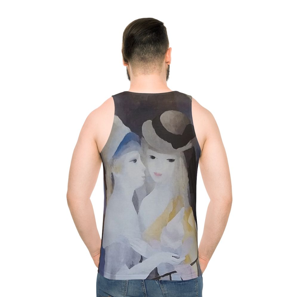 Avant-garde cubist female artist tank top