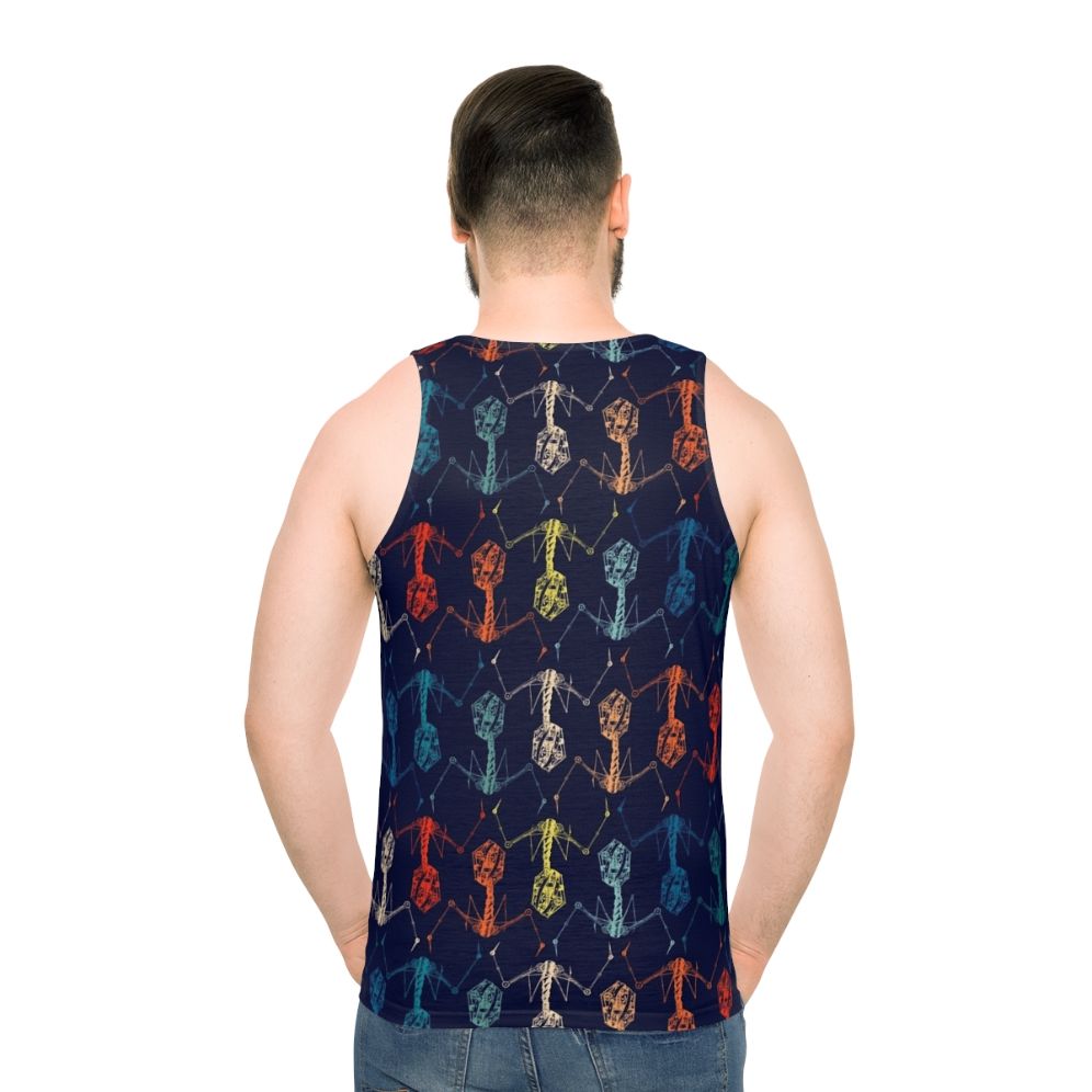 Bacteriophage inspired unisex tank top