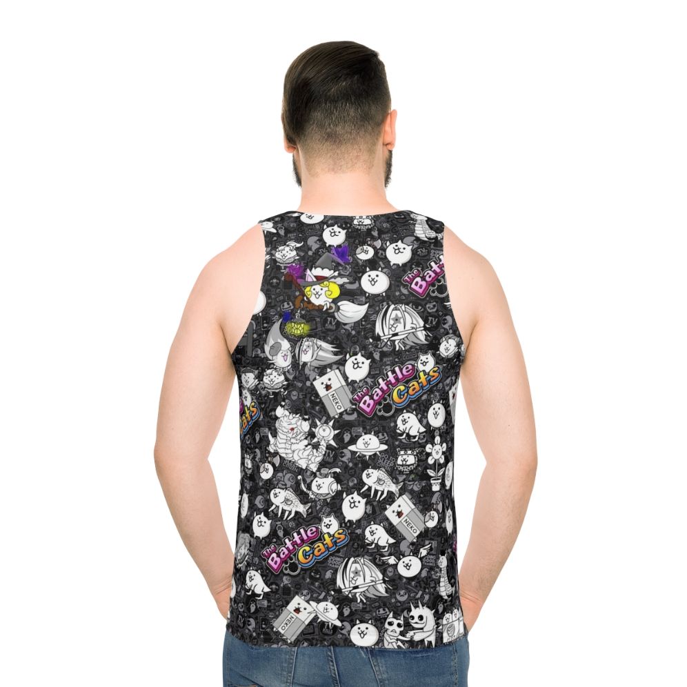 Battle Cats Unisex Tank Top with Cute Anime Style Cats