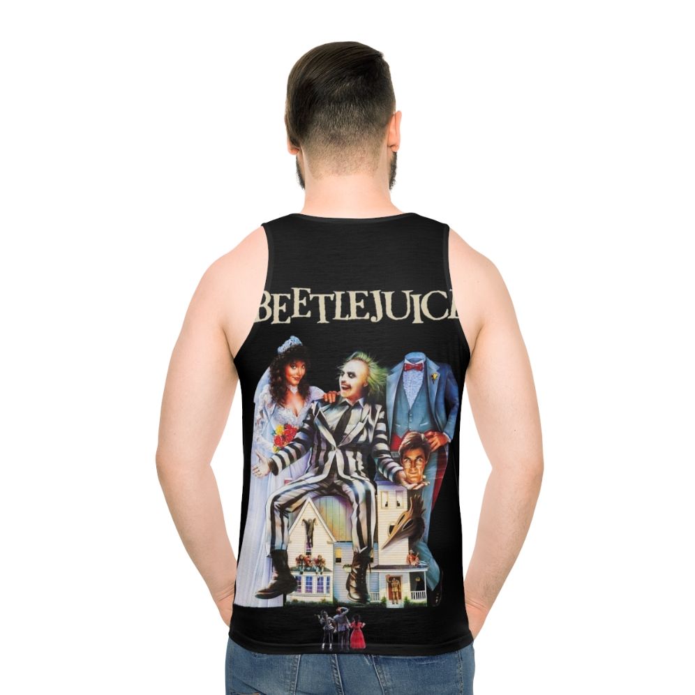 Unisex Beetlejuice tank top with Tim Burton design