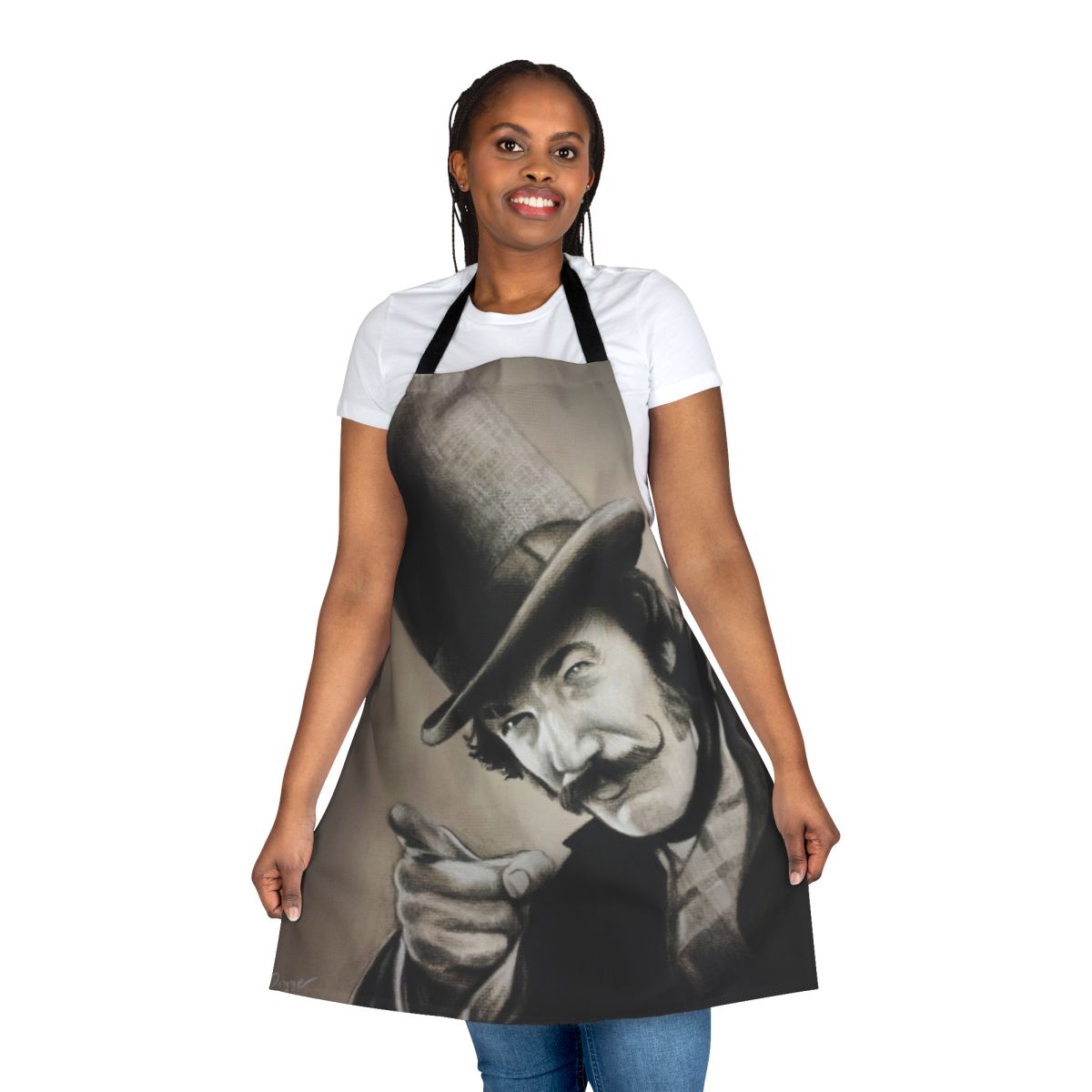 Bill The Butcher-inspired charcoal gray apron