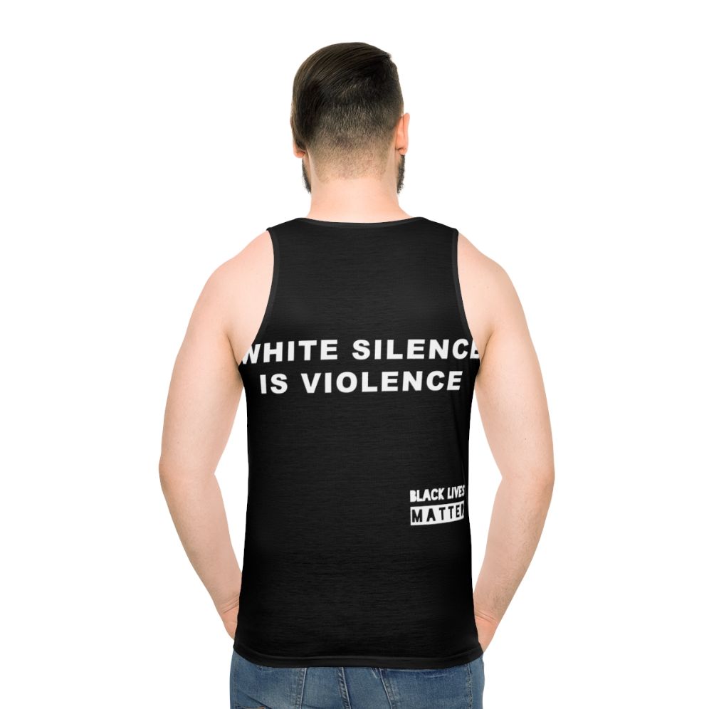 Black Lives Matter Allies White Unisex Tank Top