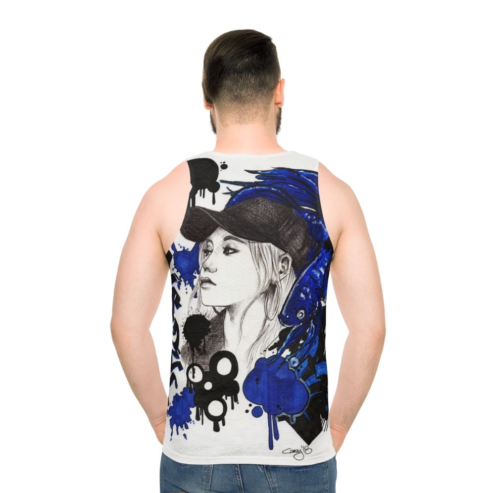Blue Betta Unisex Tank Top for LOONA Fans