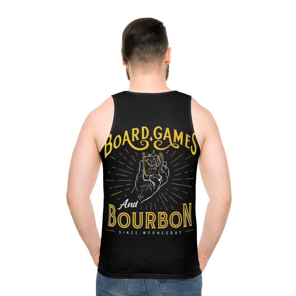 Unisex board games and bourbon tank top