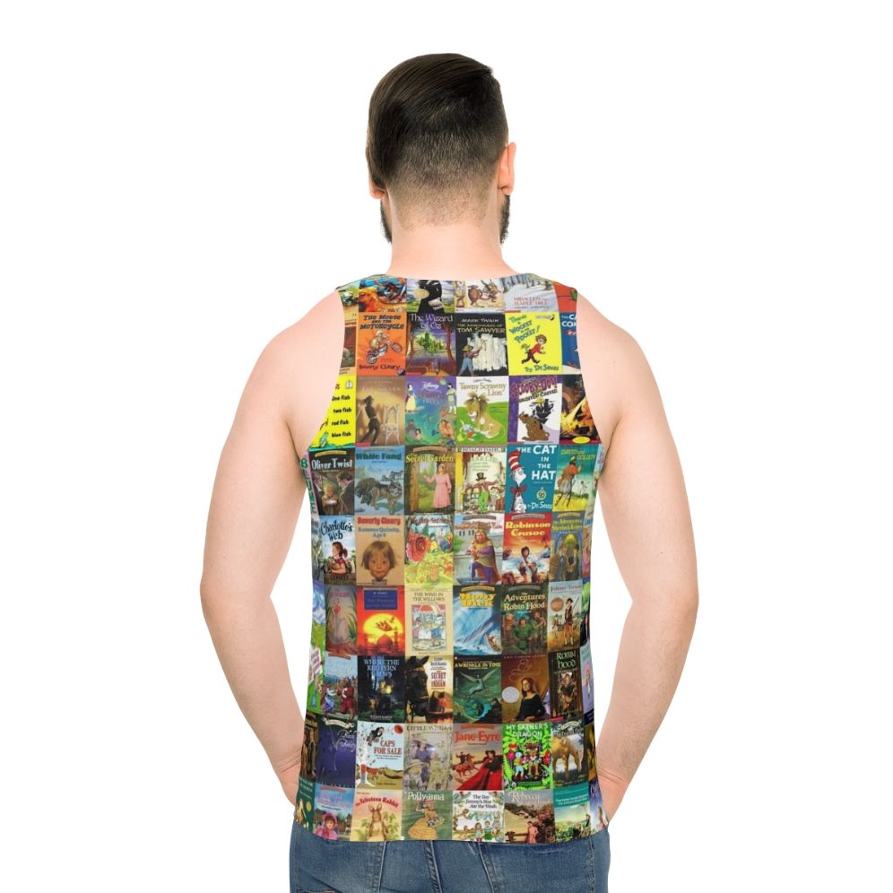 Unisex tank top with children's books graphic