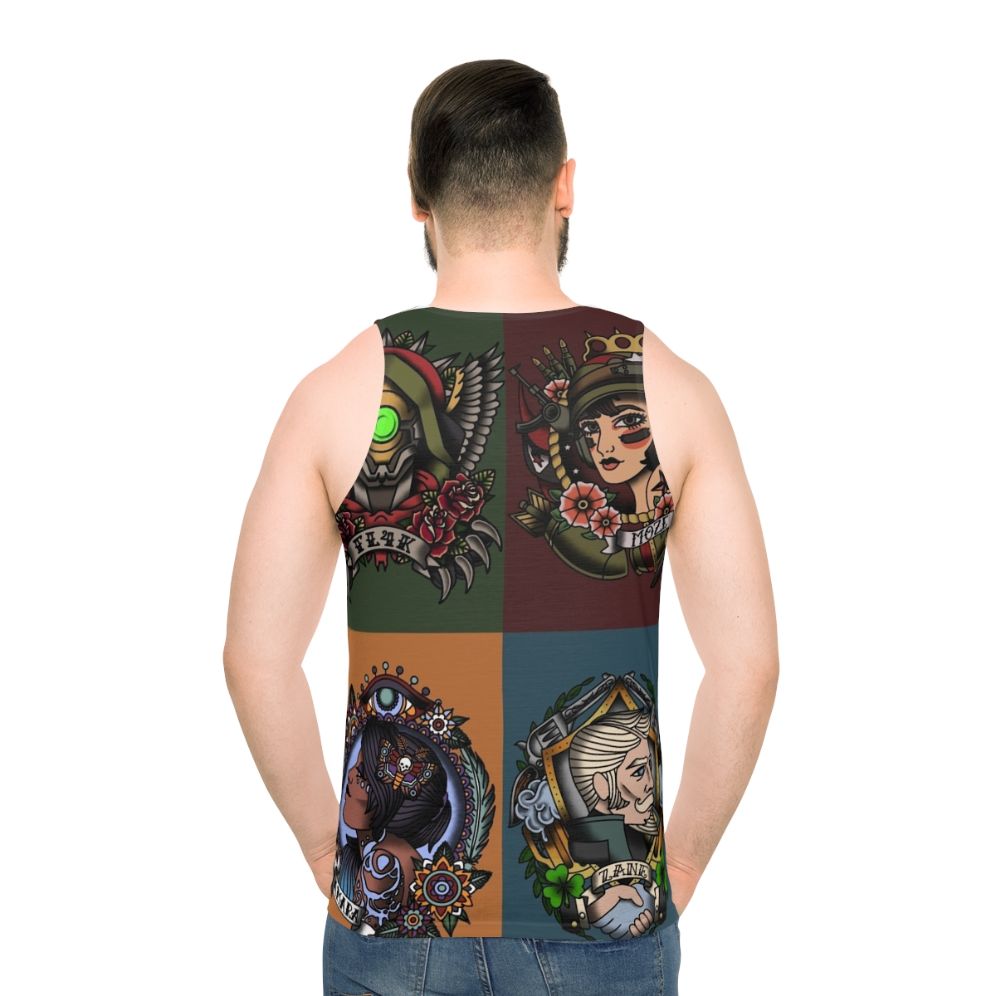 Borderlands 3 Vintage Tattoo Style Unisex Tank Top