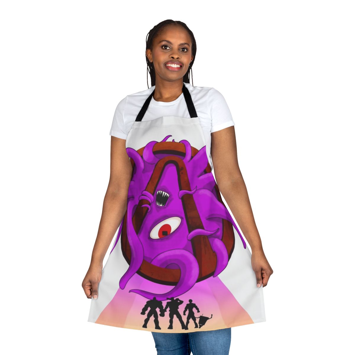 Borderlands-themed apron featuring tentacle design inspired by the Borderlands video game series