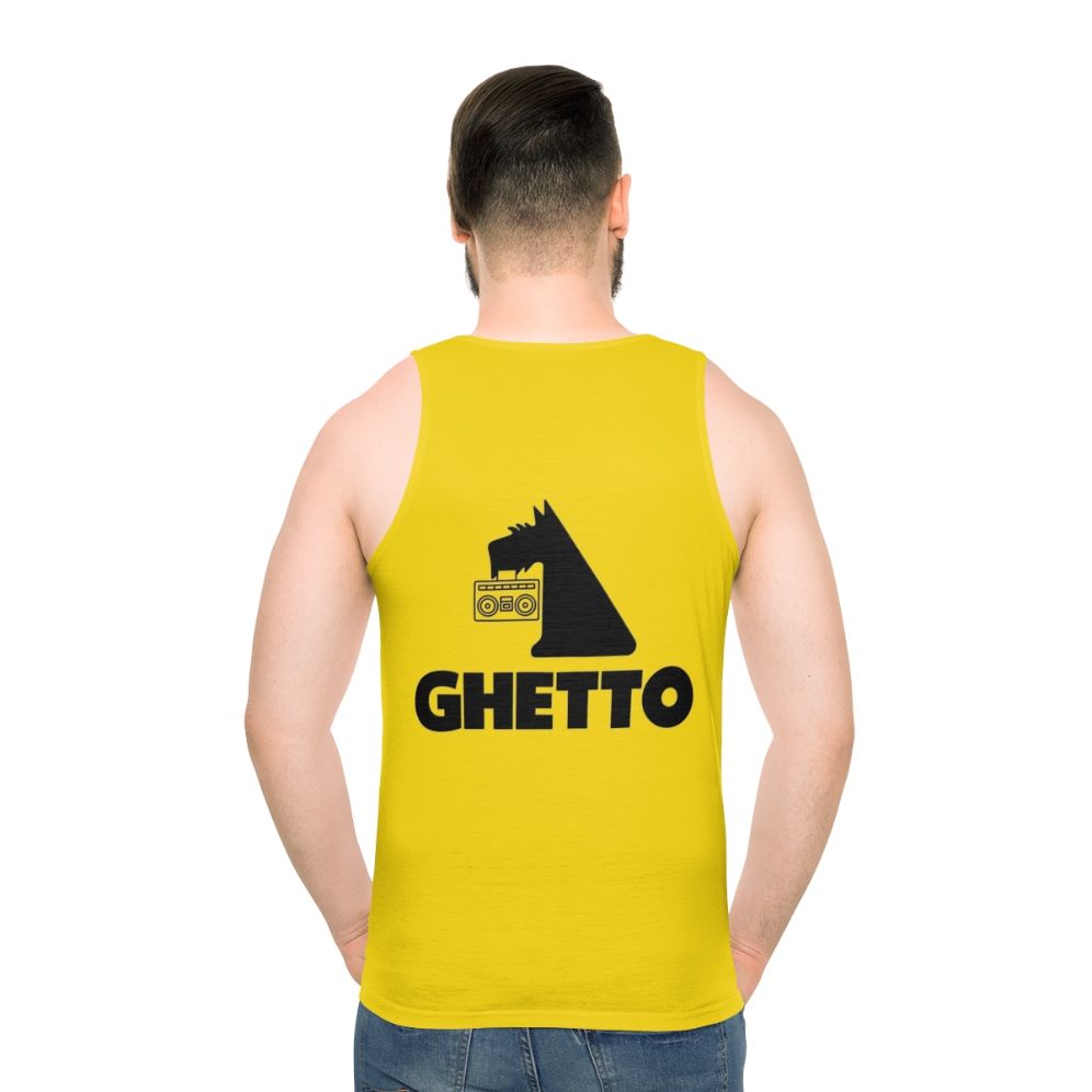 Budget-friendly unisex tank top with urban style graphic design